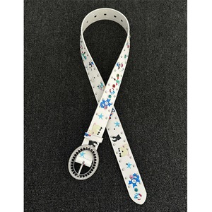 Iain Firm Graffiti Cartoon <span class=keywords><strong>Zoo</strong></span> Ceinture imprimée par transfert thermique, Accessoires vestimentaires originaux de niche Y2k, pour jeans, avec broche en alliage tendance transfrontalière - Product Image 2