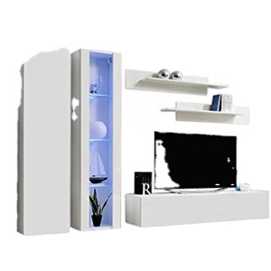 Modular Furniture Modern <strong>TV</strong> Stand Cabinet Types of Wooden <strong>TV</strong> Stand <strong>Wall</strong> <strong>Unit</strong> with LED Cabinet Furniture - Product Image 1