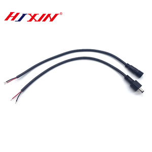 مقبس DC5521 ذكر-أنثى مع قفل مقاوم للماء محول طاقة تيار مستمر 18AWG سلك يستخدم لشريط أضواء CCTV السيارات - Product Image 3