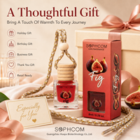 Diffuseur de parfum pour voiture suspendu 8ml en verre avec bouchon en bois, diffuseur d'huiles essentielles pour rétroviseur, rafraîchisseur d'air naturel, cadeau
