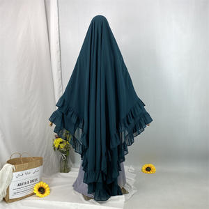 Pañuelo grande superventas transfronterizo, moda turca de Oriente Medio, pañuelo de hoja de loto sólido étnico, hiyab suave de <span class=keywords><strong>verano</strong></span> - Product Image 4