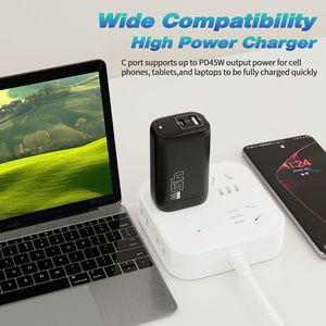 <span class=keywords><strong>Cargador</strong></span> USB C GaN de 45 W con Pantalla LED, PD3.0, Carga Rápida Tipo C de Alta Velocidad para <span class=keywords><strong>iPhone</strong></span> 15 14 13 12 11 Pro Max <span class=keywords><strong>XS</strong></span> - Product Image 4