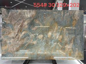 Marbre bleu naturel d'Amazonie, pierre paysagère de luxe bleu-or pour murs décoratifs et comptoirs - Product Image 1