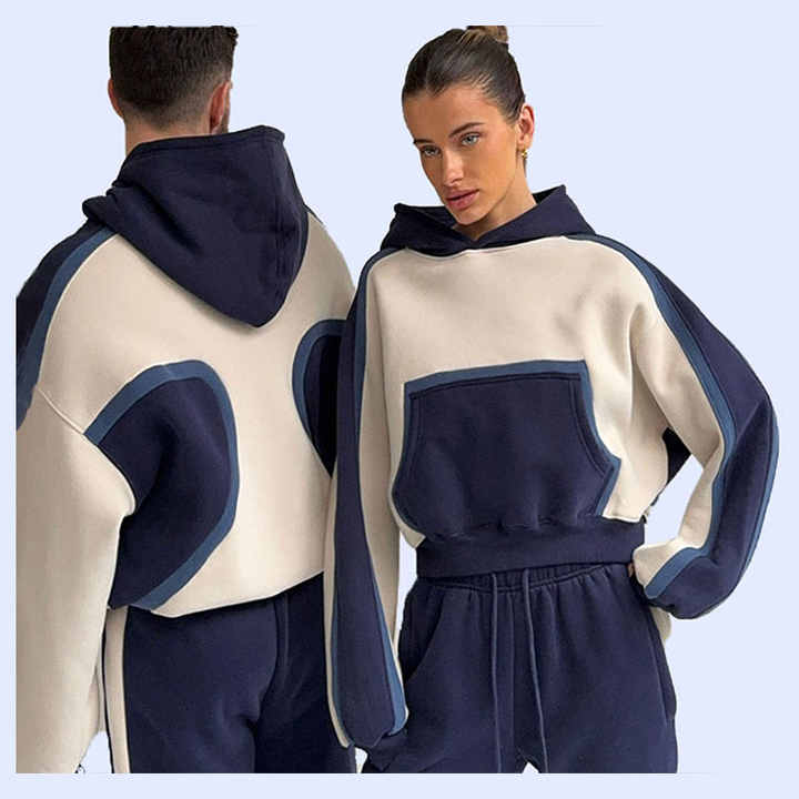 Custom Autumn Wholesale 100% Cotton Unisex Tracksuit Set Sweatpants and ...