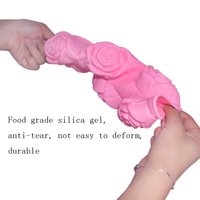 Moule à savon en silicone bleu à 6 cavités, nouvelle conception MHC, écologique, durable, fonction de fabrication de glace, moule à gâteau artisanal durable