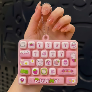 Silicone Mini <b>Keyboard</b> Fidget Toy Cute Animal Squishy Stress Relief Sensory Squeeze Toy <b>for</b> Kids - Product Image 4