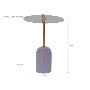 TABLE D'APPELLE EN FER ET CUIR 40X40X56 POIGNÉE LAQUÉE - Product Image 2