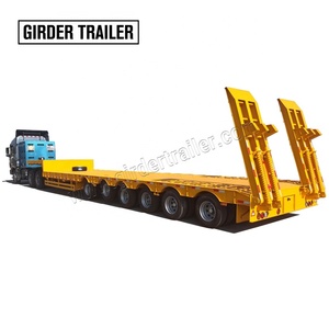 重荷重多軸9軸油圧リフティングサスペンションステアリングシステム搭載ローボーイセミトレーラー販売中 - Product Image 3