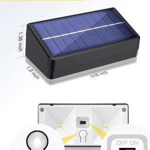 Lampes solaires de jardin, étanches, LED, pour mur, marches, clôture, patio, cour, terrasse - Product Image 5