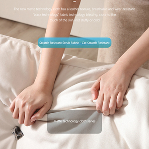 Ghế <span class=keywords><strong>Sofa</strong></span> Vải Mờ Sang Trọng Nhẹ Ghế Ngồi Góc Căn Hộ Nhỏ Tối Giản Hiện Đại Ghế <span class=keywords><strong>Sofa</strong></span> Da Trắng Kết Hợp - Product Image 4