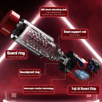 Rotierender Masturbator mit starkem Saugnapf für Stimulation, Erwachsenenspielzeug für Männer, automatische Masturbationsmaschine