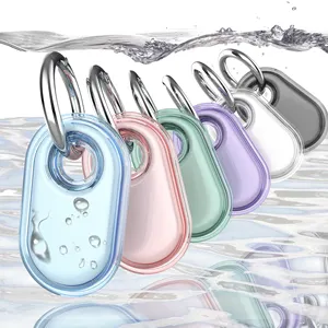 For Samsung Galaxy SmartTag2 Case Keychain Full-Wrapped IPX8 Waterproof TPU Case