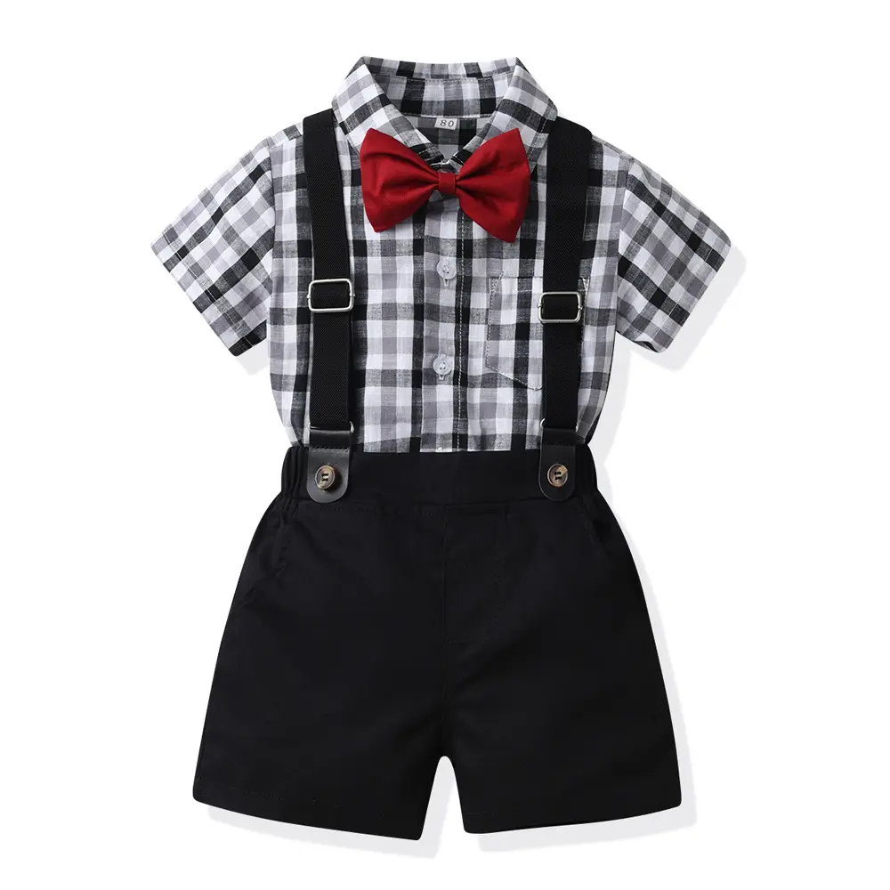 2023 sıcak satış fantezi tasarımcı takım bebek erkek beyefendi takım elbise bebek baba takım elbise