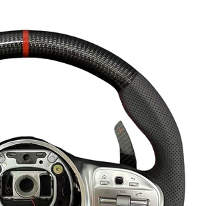 <span class=keywords><strong>พวงมาลัย</strong></span>คาร์บอนไฟเบอร์สำหรับ Mercedes Benz W204 W205 W206 W211 W212 W176 W213 CLA W210 <span class=keywords><strong>W124</strong></span> C117 W177 W221 W222 AMG S63 - Product Image 6