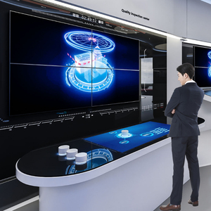 Màn hình quảng cáo tương tác thông minh đa điểm LCD <span class=keywords><strong>HD</strong></span> Focus, sử dụng tại sân bay, tích hợp chức năng nhận diện vật thể, bàn tương tác, SDK, OEM - Product Image 6