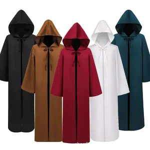 Halloween Cool Dark Adult Men's Costume Anakin Cloak from the TV & Movie Series Jedi Robes for Party
