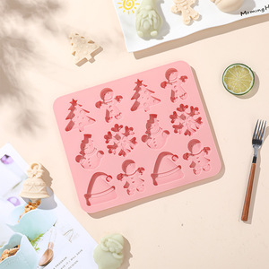 New Christmas Bells Christmas Series Chocolate Mousse Food Grade Silicone Biscuits <b>Mold</b> China <b>Hand</b> Wash Only flexipan origine - Product Image 2