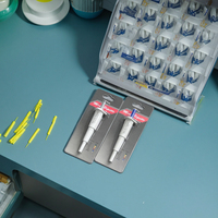 Pipettes de transfert en plastique de haute qualité, mini-pipettes de laboratoire réglables avec embout de pipette, volume fixe de 10 µl à 200 µl