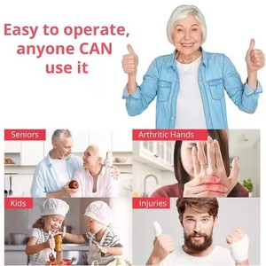 Tự động điện có thể mở nút cảm ứng nhà bếp thực phẩm an toàn Pin hoạt động không có hoạt động hướng dẫn sử dụng cần thiết cạnh mịn làm hợp kim - Product Image 5