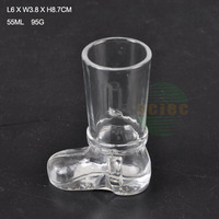 Verre à shot transparent réutilisable en forme de botte de ski, 40 ml (1,5 oz), résistant au lave-vaisselle, idéal pour la vodka, les spiritueux et le vin – Offre spéciale