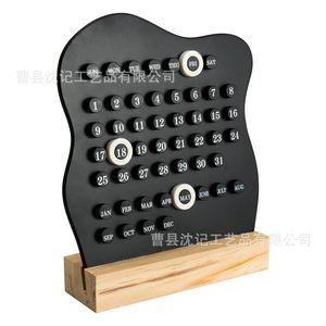 Desk <b>Calendar</b> Wooden Stand Table <b>Calendar</b> Home Office Decor Gift Item - Product Image 5