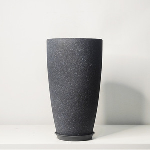 Macetas de Plástico S535 de Alta Calidad, Esmeriladas, Gruesas, Simples, Grandes, para Plantas Verdes, Macetas de <span class=keywords><strong>Fibra</strong></span> de Plástico con Aspecto de Piedra - Product Image 4