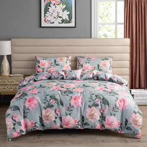 Juego de funda de edredón de poliéster de lujo, Sábana nórdica de tamaño King y Queen tejida estampada para dormitorio, ropa de cama de uso doméstico a la moda - Product Image 4