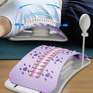 Masajeador de espalda ajustable con airbag, soporte lumbar y cervical, relajante muscular, estirador de postura - Product Image 1