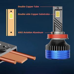 2024 nouveau L10 300W 40000lm h3 h1 h7 h11 h13 9005 9006 3000K 4500K ampoule de phare LED h4 LED - Product Image 3