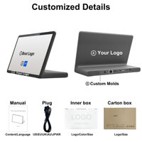Nueva Tableta Comercial en Forma de L con Android 14, RK3576S, Pantalla de 10.95 Pulgadas, RJ45, 4 GB de RAM, Certificación ROHS, para Reuniones de Negocios