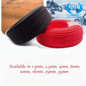 Câble solaire photovoltaïque PV1-F en cuivre étamé toronné, alimentation électrique industrielle, 4 mm, fourni par l'usine - Product Image 3