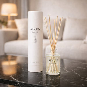 Aikun Custom Scented <b>Reed</b> <b>Diffuser</b> Natural Rattan Sticks Aromatherapy Fragrance for Bedroom Bathroom Decoration - Product Image 1