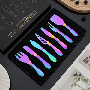 Utensili per formaggio 7 pezzi in acciaio inox affettatrice forchetta per formaggio spandiconcime coltello per formaggio per salumi - Product Image 4