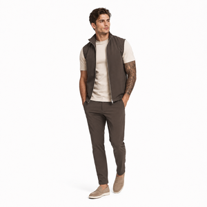 <span class=keywords><strong>Gilet</strong></span> Senza Maniche Reversibile con Logo Personalizzato per <span class=keywords><strong>Uomo</strong></span>, Leggero e Casual - Product Image 1