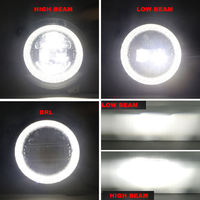Phare LED RGB 9 pouces à faisceau haut/bas pour Wrangler JL Sahara Rubicon Gladiator, étanche IP67, Plug & Play