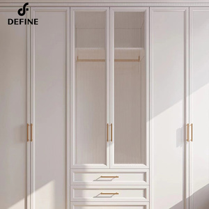 Phật Sơn Nhà Cung Cấp Siêu Hiện Đại Phòng Ngủ Tường Tủ Quần Áo Thiết Kế Với Xây Dựng Trong Cửa - Product Image 6