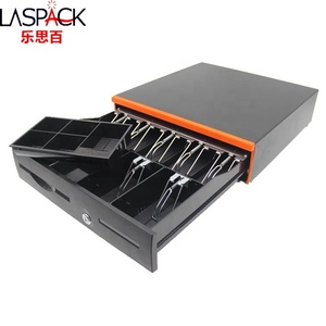 Bandejas manuales negras y naranjas de 7 facturas, <span class=keywords><strong>caja</strong></span> <span class=keywords><strong>registradora</strong></span> POS automática, cajón de efectivo para supermercado - Product Image 6