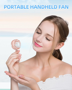 Rechargeable 3-Speed <b>USB</b> <b>Mini</b> Handheld <b>Fan</b> with 300mAh Battery for Eyelash Extensions and Outdoor Use - Product Image 2