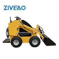 Minipala Compatta ZIVEAO con Benna da 0,1m³, Peso Operativo 1240kg, Piccola Pala per Agricoltura e Paesaggistica, Esportazione