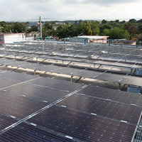 Kit Penjepit Panel Surya Tanpa Bingkai Sunforson Mid & End Clamp, Penjepit PV Aluminium untuk Pemasangan Modul Film Tipis