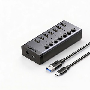ยูเอสบี 3.0 ฮับสวิตช์เปิดปิดแบบแยกอิสระ สายเคเบิล 1 ม. ใช้ไฟ DC 12V 4A ตัวแยก USB สำหรับแล็ปท็อป เดสก์ท็อป โทรศัพท์มือถือ และอุปกรณ์อื่นๆ - Product Image 1