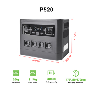 สถานีไฟฟ้าพกพาขายดี 2000W 2016Wh พร้อมพอร์ต MPPT พอร์ต Type C USB ขายส่ง เครื่องกำเนิดไฟฟ้าพลังงานแสงอาทิตย์แบบออฟกริด สำหรับสำรองไฟบ้านและแคมป์ปิ้ง - Product Image 3