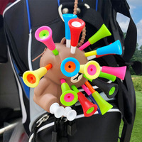 Sac de rangement durable multi-trous pour tees de golf avec 18 tees, accessoire de golf portable en silicone