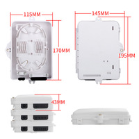 Mini 6 cœurs 1 entrée Distribution extérieure FTTH Termination FDB Box NAP FAT ODP Box avec 2 4 6 équipements à fibres optiques