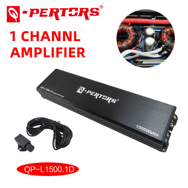 Car Audio Amplifier Mono Amplifier Class D  1500W *1ch Q-PERTORS Brand QP-L1500.1D
