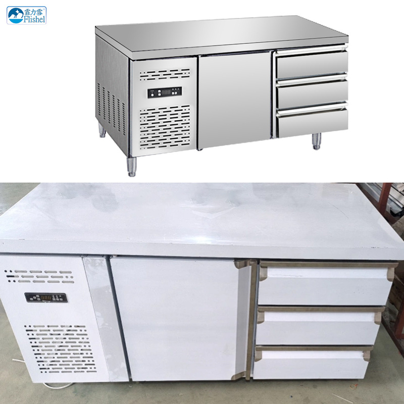 Commercial French Door Bottom Freezer Refrigerator