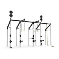 Rack de musculation multifonctionnel en métal pour entraînement de force, CrossFit et exercices variés