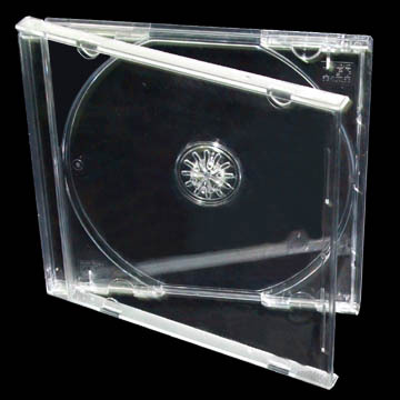 Custom cd Duplication Acrylic Storage Box 10.4mm clear cd case with clear Tray for Music Album Collection