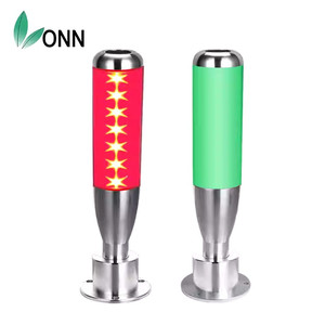 Lampe d'alarme pour machine-outil monocouche, voyant lumineux pliable en métal avec buzzer, lumière LED tricolore ONN M4S-B - Product Image 2