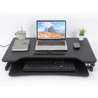 Convertisseur de bureau électrique réglable en hauteur pour se tenir debout ou assis, pour le bureau à domicile